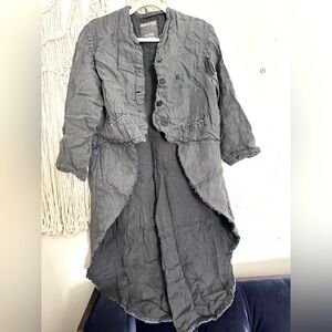 Magnolia Pearl Linen Emmett Tuxedo Jacket OS Gently Worn